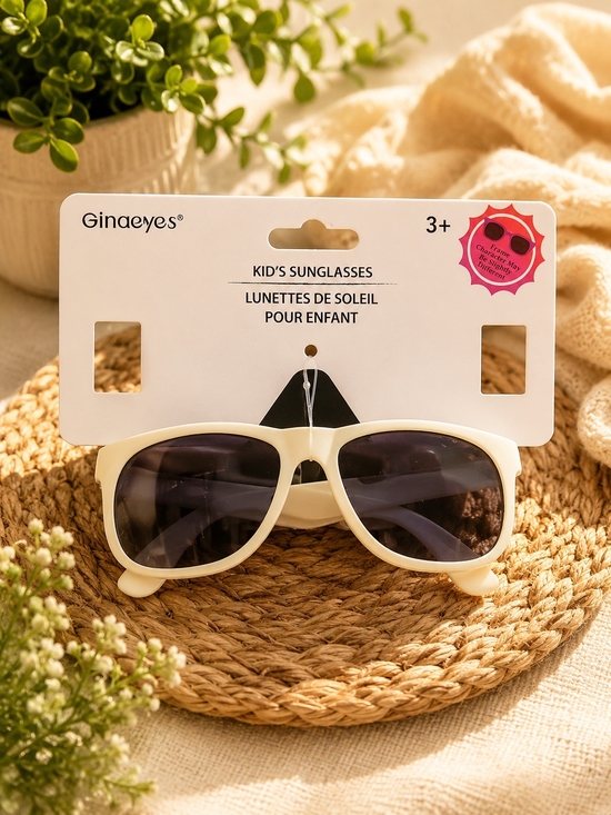 Other - 💎10/10 Kids' Sunglasses - White Frame with Dark Lenses